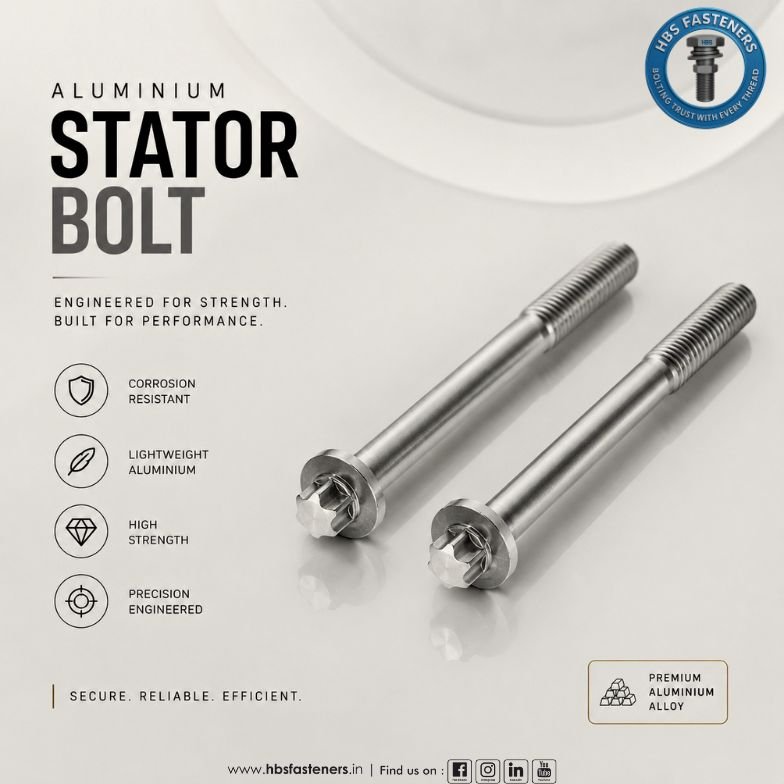 Aluminium Stator Bolts for Motors and Generators lightweight corrosion resistant fastening solution